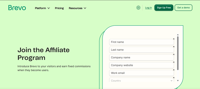 Brevo (Sendinblue) Affiliate Program